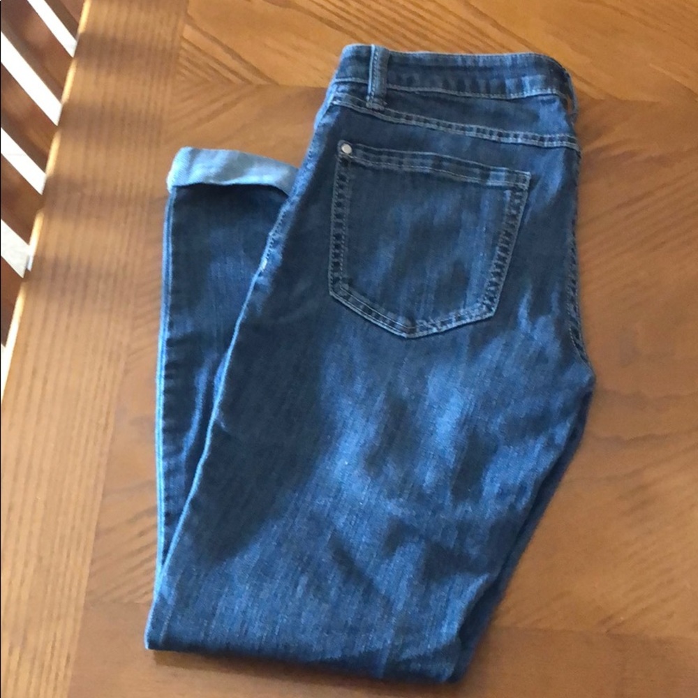 LC Lauren Conrad skinny cuffed ankle jeans